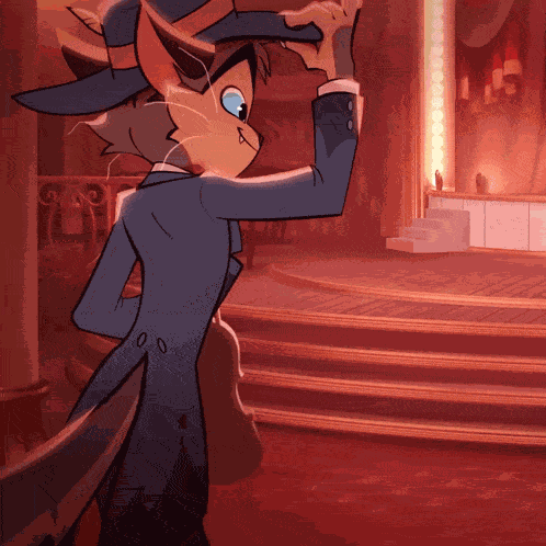 Lackadaisy Tip Hat GIF