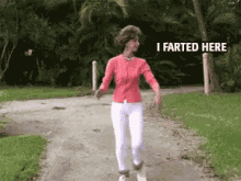 Lady Farting Fart Lady GIF