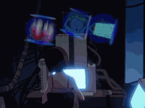 Lain Iwakura Papas Pizzeria GIF