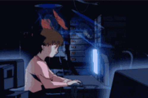 Lain Typing GIF