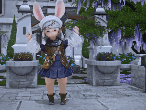 Lalabunny Lalafell GIF