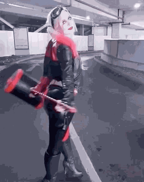 Latex Harley Quinn GIF