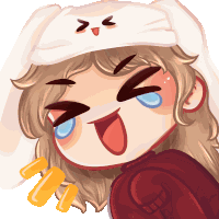 Laughing Anime Girl Sticker