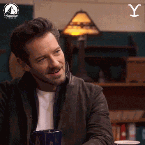 Laughing Ian Bohen GIF