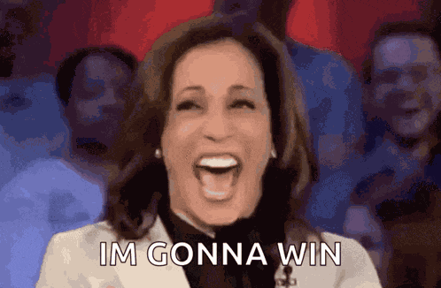Laughing Kamala Harris GIF