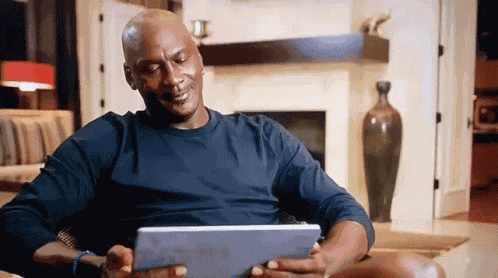 Laughing Mj GIF