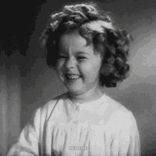 Laughing Shirley Temple GIF