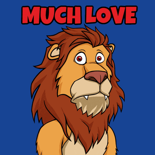 Lazy Lions Much Love GIF