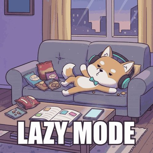 Lazy Mode Tired GIF