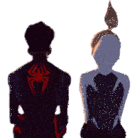 Leaning On Your Shoulder Miles Morales Sticker