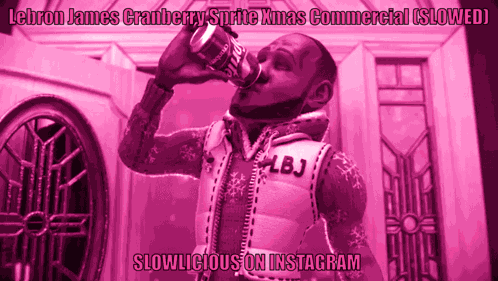 Lebron James Cranberry Sprite Slowlicious GIF