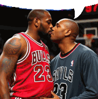 Lebron James Michael Jordan Sticker