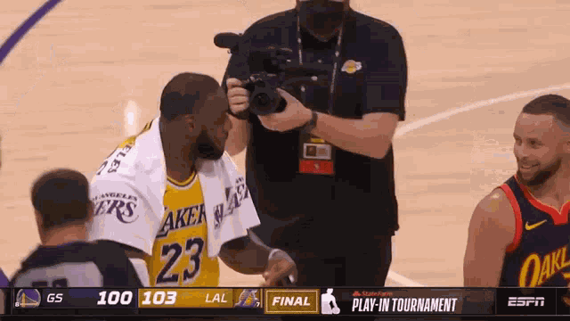 Lebron James Stephen Curry GIF