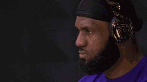 Lebron Listening To Music GIF