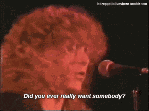 Led Zeppelin Did You Ever Really Want Somebody GIF