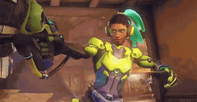 Lena Oxton Shooting GIF