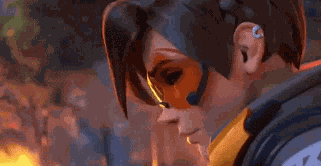 Lena Oxton Worried GIF