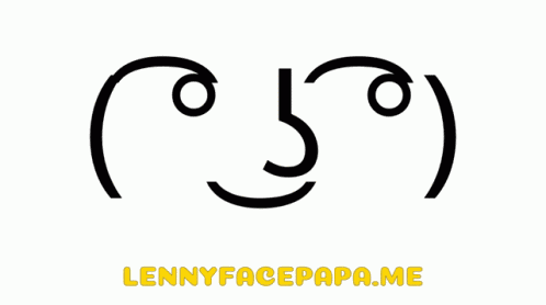 Lenny Face Text Faces GIF