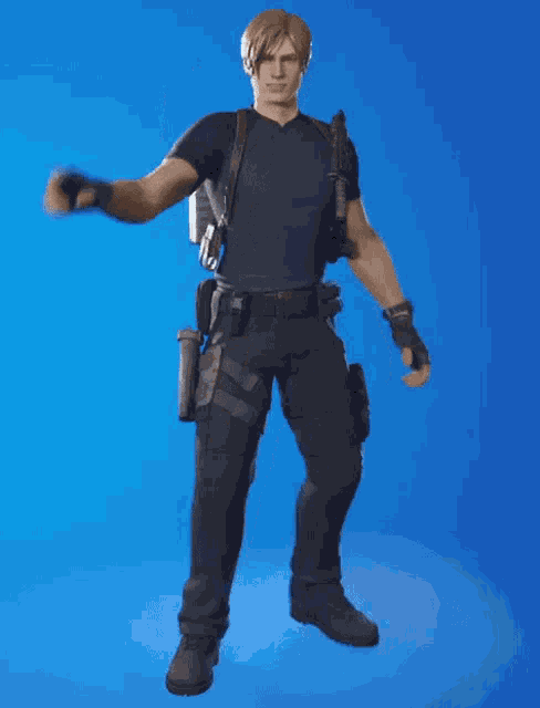 Leon Kennedy Nuh Uh GIF