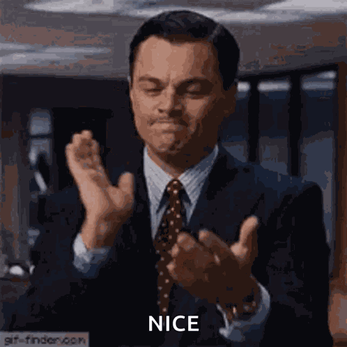 Leonardo Dicaprio Clap GIF