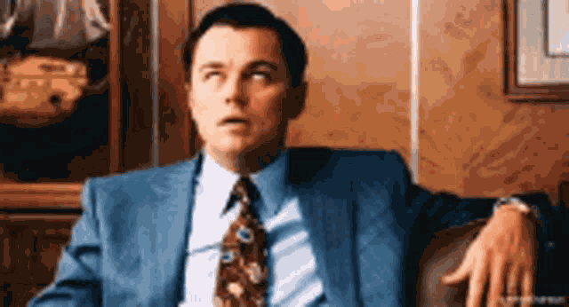 Leonardo Dicaprio Eye Roll GIF