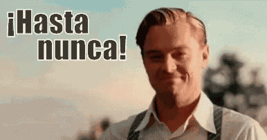 Leonardo Dicaprio Se Despide GIF