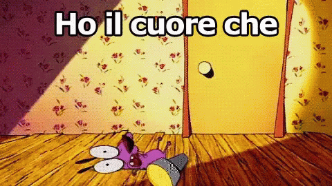 Leone Il Cane Fifone Cuore Che Batte Ansia Innamorato Tachicardia GIF