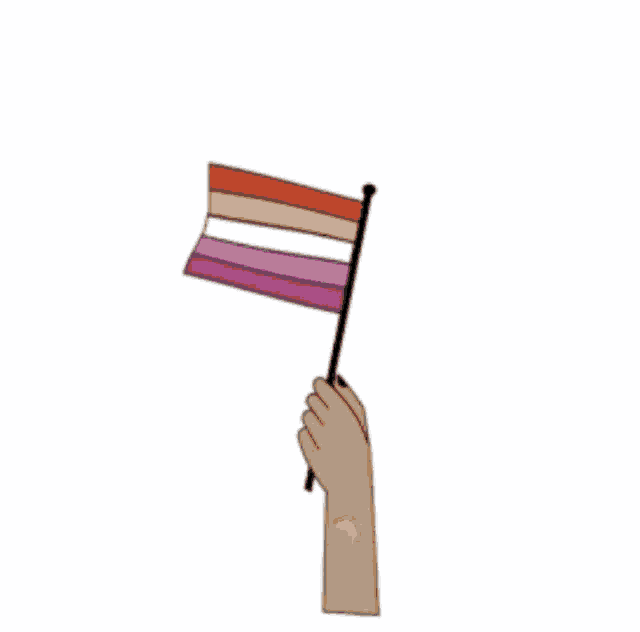 Lesbian Lesbian Flag GIF