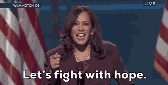 Lets Fight With Hope Kamala Harris GIF