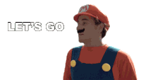 Lets Go Mario Sticker