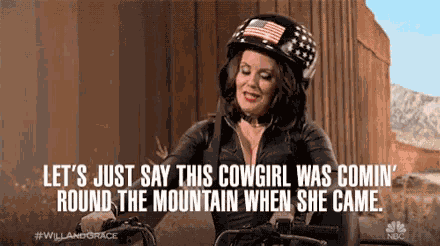 Lets Just Say This Cowgirlwas Comin Cocky GIF