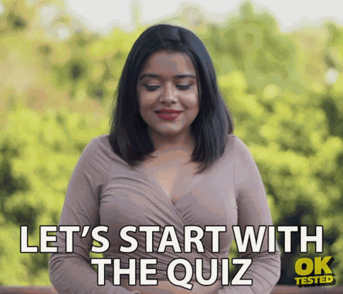 Lets Start With The Quiz प्रश्नोत्तरीशुरूकरते GIF