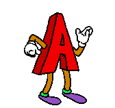 Letter A Sticker