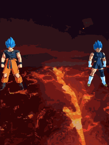 Lf Goku And Vegeta Yel Goku And Vegeta GIF