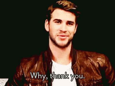 Liam Hemsworth Why Thank You GIF