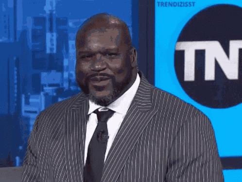 Licking Lips Shaq GIF
