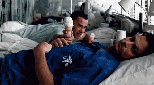 Lieutenant Dan, I Got You Some Ice Cream. GIF