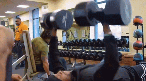 Lifting Dumbbells 2chainz GIF
