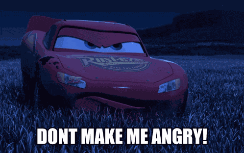 Lightning Mcqueen Angry GIF
