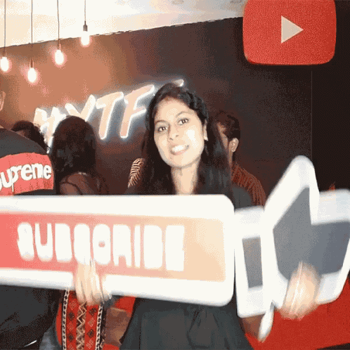 Like Button Subscribe Button GIF