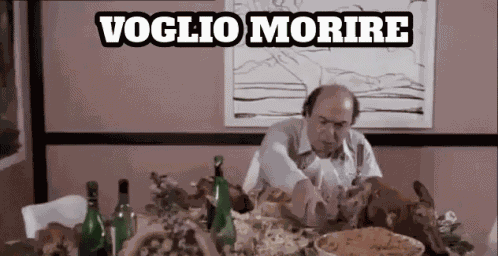 Lino Banfi Cibo Pappa Mangiare Mangio Buon Appetito Buono Buonissimo Pasta Voglio Morire GIF