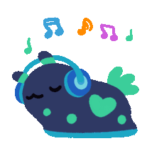 Listening To Music Nudibranch Sticker