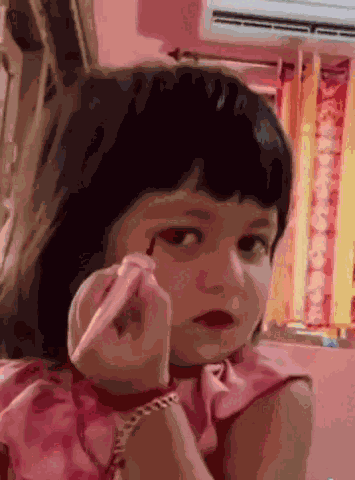 Little Girl Eyeliner GIF