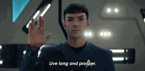 Live Long And Prosper Spock GIF