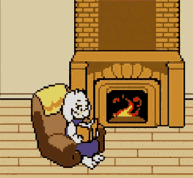 Living Room Fireplace GIF