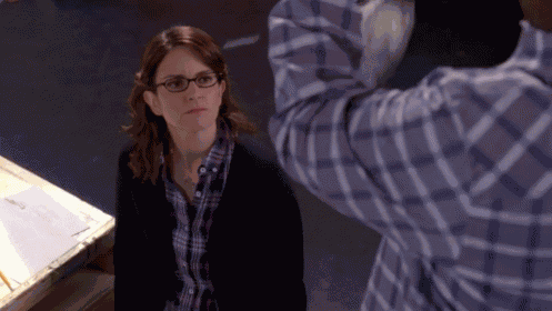 Liz Lemon Dancing For Money (Tracy Jordan Making It Rain)  - 30 Rock GIF