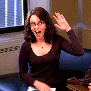Liz Lemon Teaches The Selfie High Five GIF