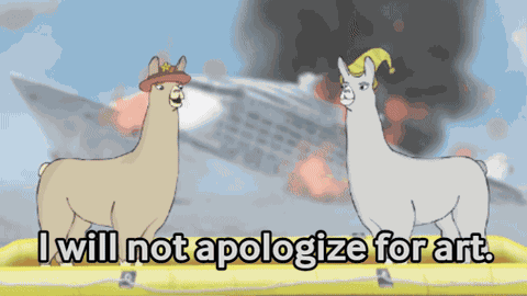Llamas With Hats Carl GIF