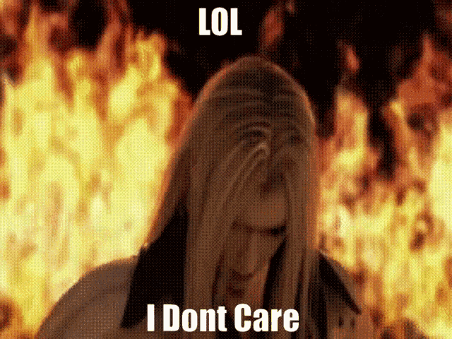 Loli Dont Care Sephiroth GIF