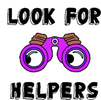 Look For Helpers Look For The Helpers Sticker